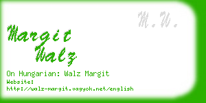 margit walz business card